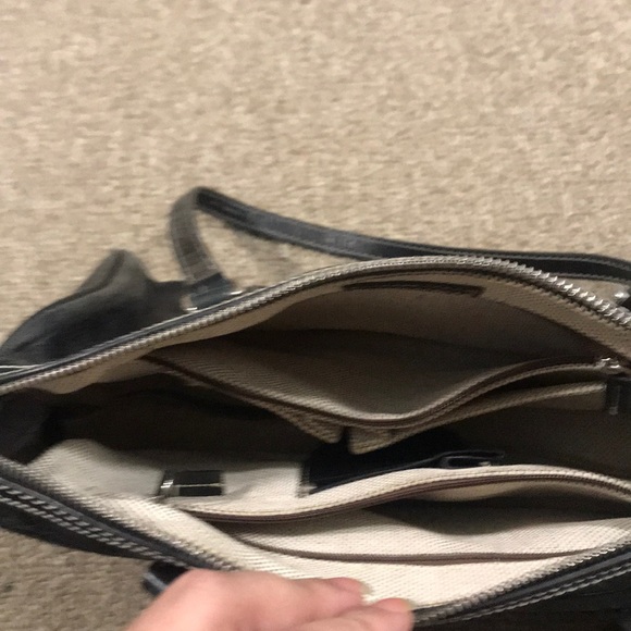 Black leather croc Dooney & Burke puede - Picture 8 of 8